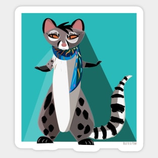 Fashionable Genet #2 Sticker